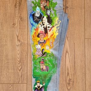 Handpainted White House Black Market Jeans, The Skimmer, size 4